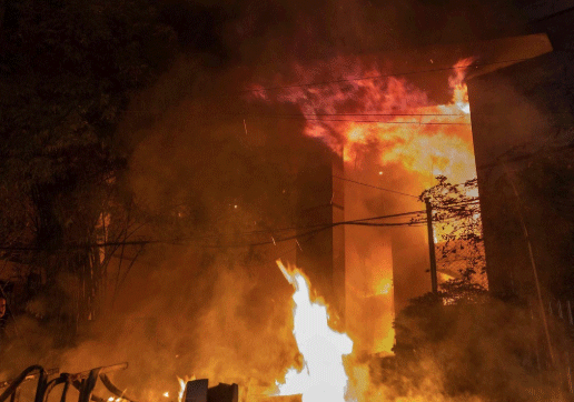 सीतामढ़ी : आग में  झुलसने से पिता व मासूम बेटी  की मौत , पसरा मातम