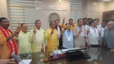 नाथवानी की जीत पर विधानसभा में जश्न, भाजपा विधायकों ने लगाए 'भारत माता की जय' के नारे