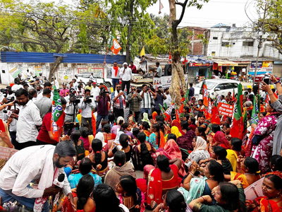 रांची : SSP कार्यालय का घेराव करने पहुंचे भाजपा नेता बिना ज्ञापन सौंपे लौटे, सिर्फ नारेबाजी की