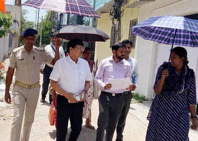 Ranchi News : हाउस लिस्टिंग कार्यों का अपर नगर आयुक्त ने किया निरीक्षण
