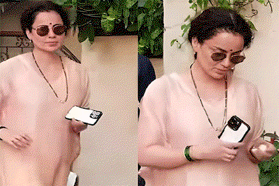 Entertainment  News : गले में मंगलसूत्र, हाथों में हरी चूड़ियां पहने नजर आई कंगना रनौत ,फैंस कन्फ्यूज