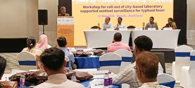 रांची में टाइफाइड निगरानी को मजबूत करने की पहल, सेंटिनल सर्विलांस कार्यशाला आयोजित