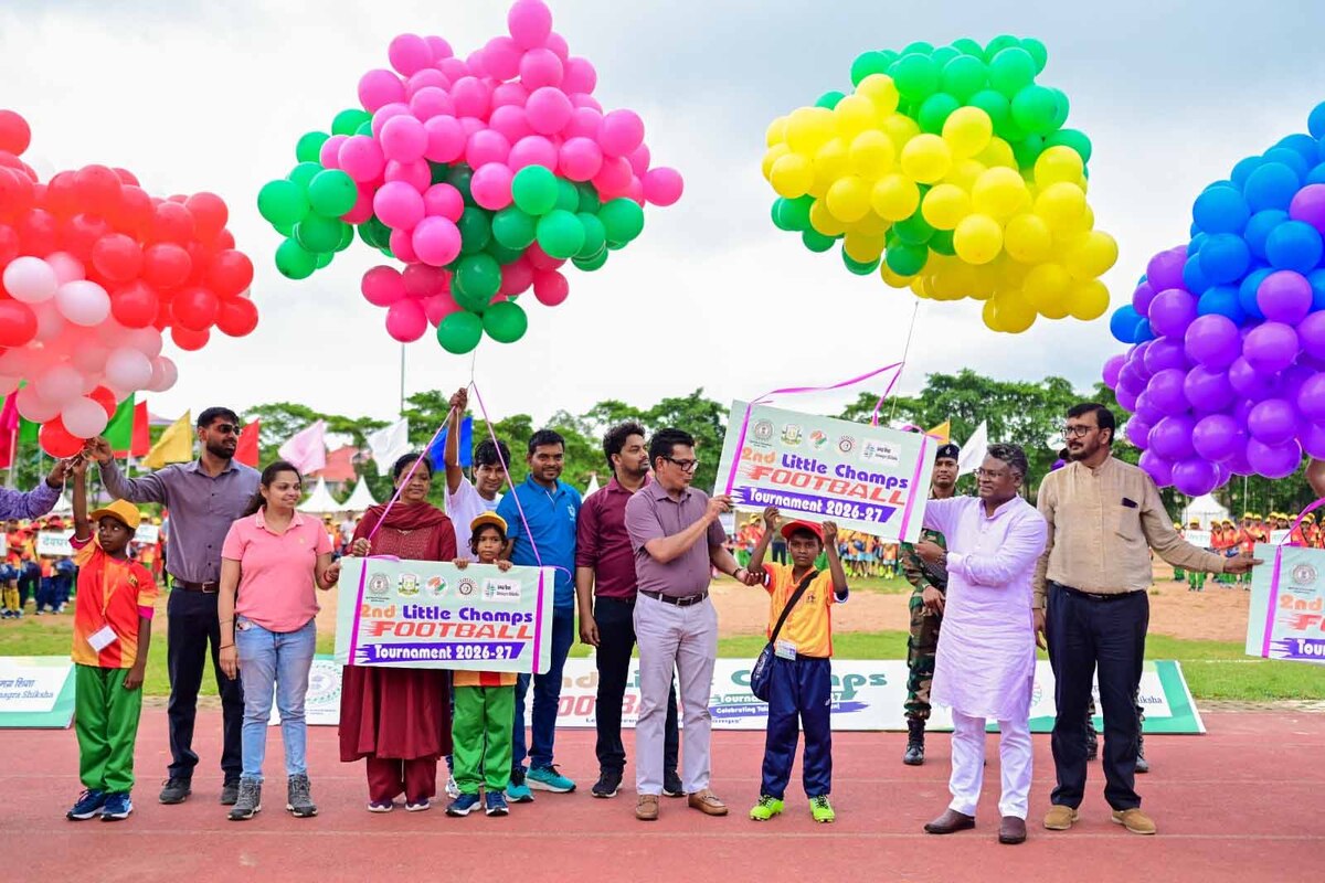 Ranchi : लिटिल चैंप्स फुटबॉल प्रतियोगिता का आगाज, नन्हें खिलाड़ियों ने दिखाया दम