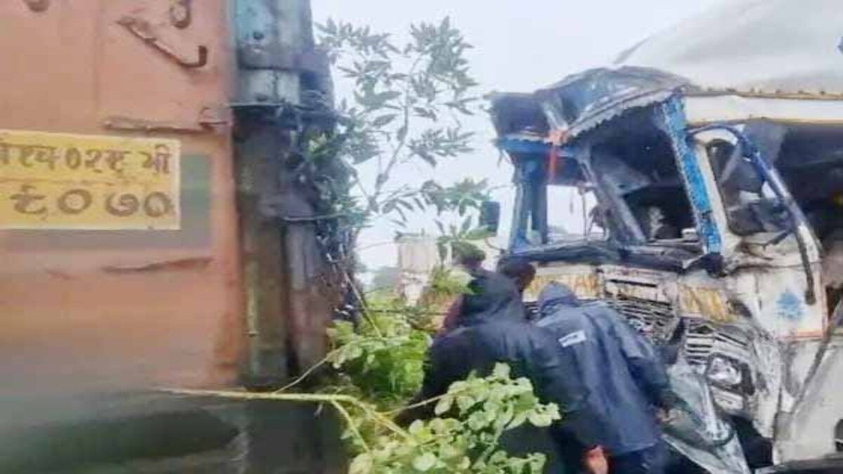 Accident-hit truck