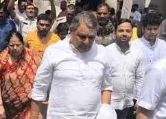 बिहार के डिप्टी सीएम पहुंचे देवघर, बाबा धाम में की पूजा-अर्चना