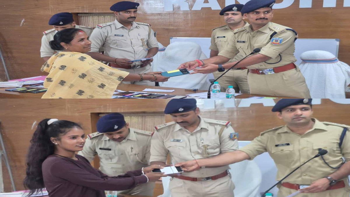 ऑपरेशन मुस्कान 2.0 : रांची पुलिस ने 111 गुम मोबाइल बरामद कर उनके मालिकों को सौंपा
