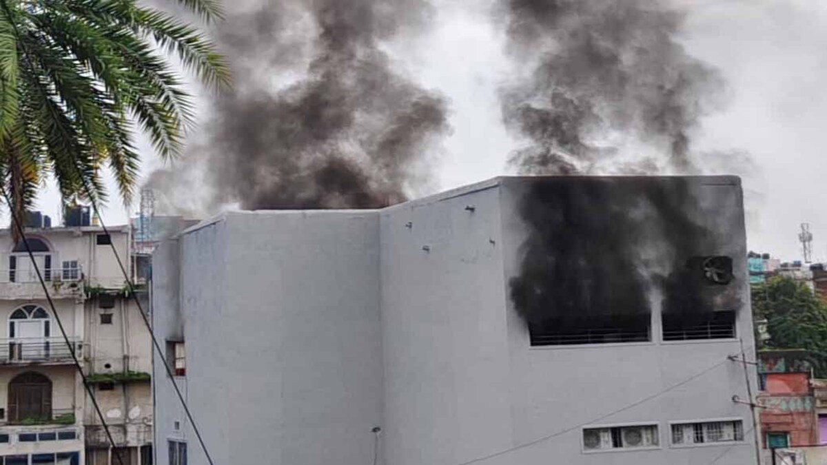 Fire in shop