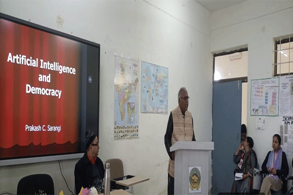 झारखंड केंद्रीय विश्वविद्यालय में AI और लोकतंत्र पर व्याख्यान