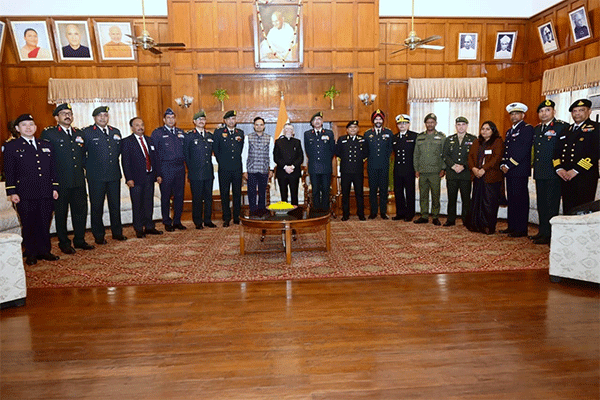 राज्यपाल ने किया एनडीसी प्रतिनिधिमंडल से संवाद