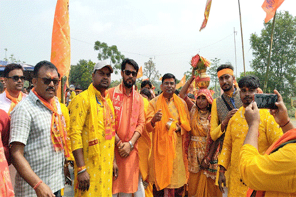 Jamtara news :  हनुमान मंदिर प्राण प्रतिष्ठा महोत्सव की भव्य शुरुआत
