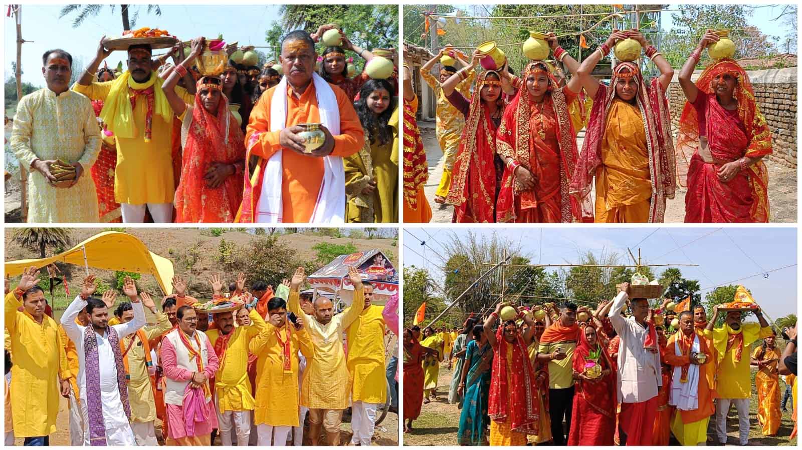 गिरिडीह : कोयरीडीह में भव्य कलश यात्रा के साथ श्री श्री 108 शतचंडी महायज्ञ शुरू