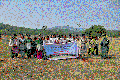 Latehar News : विश्व पर्यावरण दिवस पर मेरा युवा भारत ने किया पौधारोपण