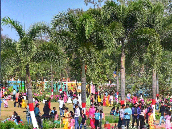 लोक भवन उद्यान में उमड़ा जनसैलाब, अब तक एक लाख से अधिक लोगों ने किया भ्रमण