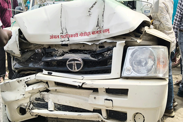 पलामू: NH-139 पर सड़क हादसा, नौडीहा बाजार के अंचल अधिकारी घायल
