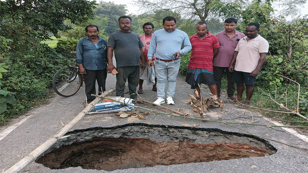 Culvert collapsed