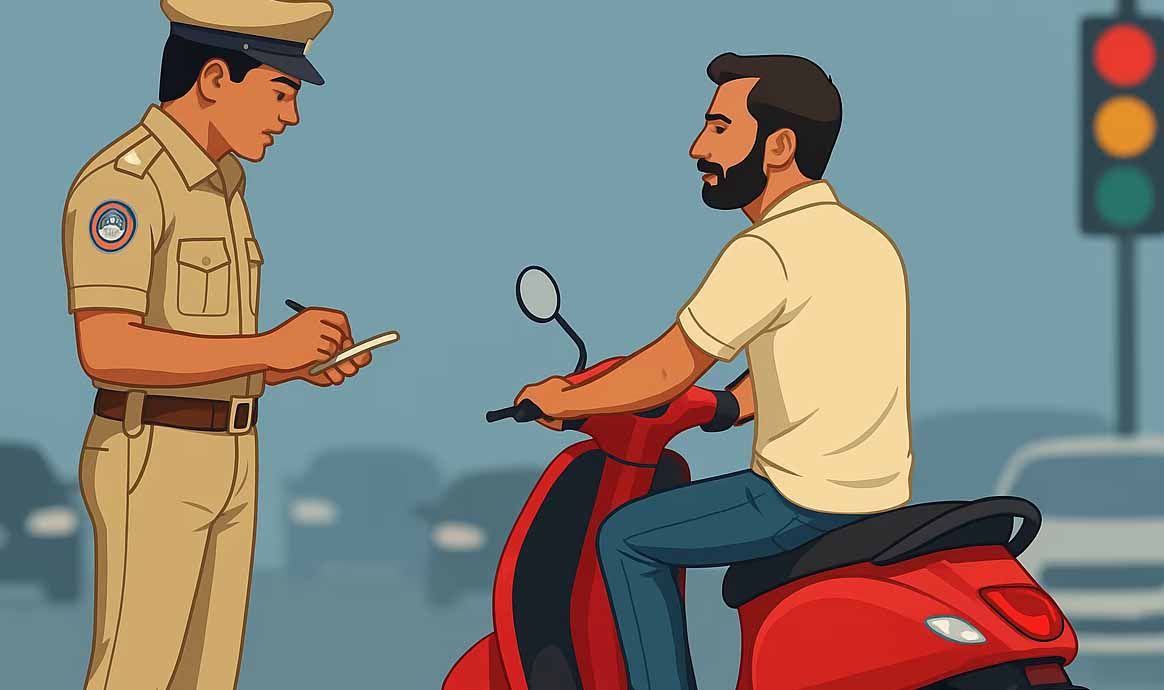 रांची में ट्रैफिक नियम तोड़ने वालों पर कार्रवाई, जून के शुरुआती 6 दिनों में काटे गए 30420 चालान
