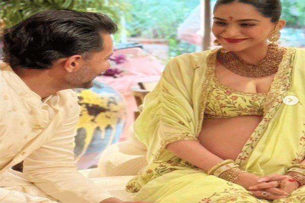 सोनम कपूर की गोदभराई में लगा सितारों का मेला, रॉयल लुक में छाई एक्ट्रेस