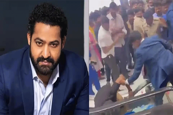 Junior NTR की झलक पाने के लिए फैंस ने तोड़ा एस्केलेटर, पुलिस ने किया लाठीचार्ज