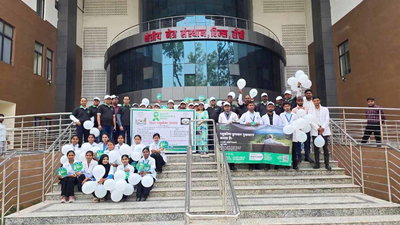 काला मोतिया से बचाव के लिए रिम्स में जागरूकता रैली, समय पर जांच पर जोर