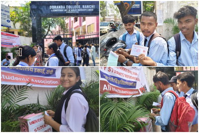 डोरंडा कॉलेज में AISA का ‘विश्वविद्यालय छात्र जनमत संग्रह’, छात्रसंघ चुनाव सहित कई मांगें उठीं