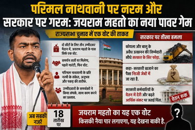 राज्यसभा चुनाव पर जयराम महतो का पावर गेम, नाथवानी पर नरम और सरकार पर गरम