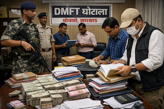 बोकारोः डीएमएफटी घोटाले में आयकर विभाग की कई ठिकानों पर छापेमारी