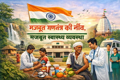 मजबूत गणतंत्र की नीव, मजबूत स्वास्थ्य व्यवस्था