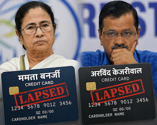ममता, केजरीवाल के क्रेडिट कार्ड लैप्स