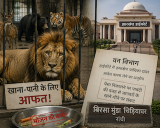 Jharkhand News: बंदर, भालू, शेर और दूसरे जानवरों का खाना मांगने सरकार पहुंची कोर्ट