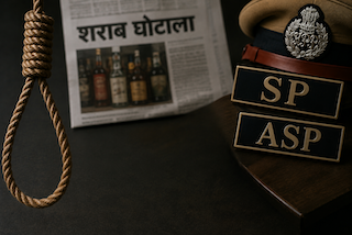 शराब घोटाले के अभियुक्त ने अपनी मौत के लिए SP व ASP को जिम्मेवार ठहराने का पत्र लिख रखा था