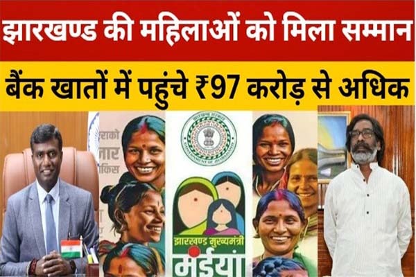 झारखंड की  महिलाओं को मिला सम्मान: बैंक खातों में पहुंची 97 करोड़ की  राशि