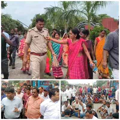 नवोदय विद्यालय रैगिंग मामला: स्कूल गेट पर अभिभावकों का धरना, बोले- DC को बुलाओ फिर हटेंगे