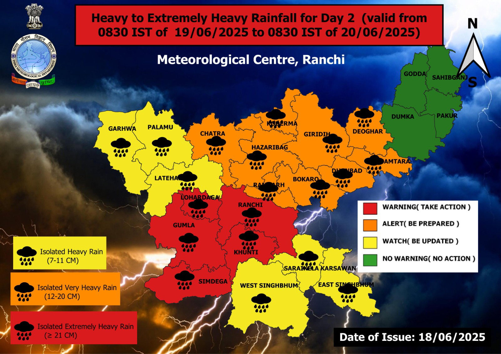 jharkhand weather today